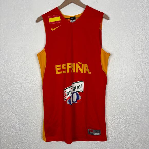 Nike Men's Espana Spain Basketball Jersey 606305-600 Size Small - Picture 1 of 6